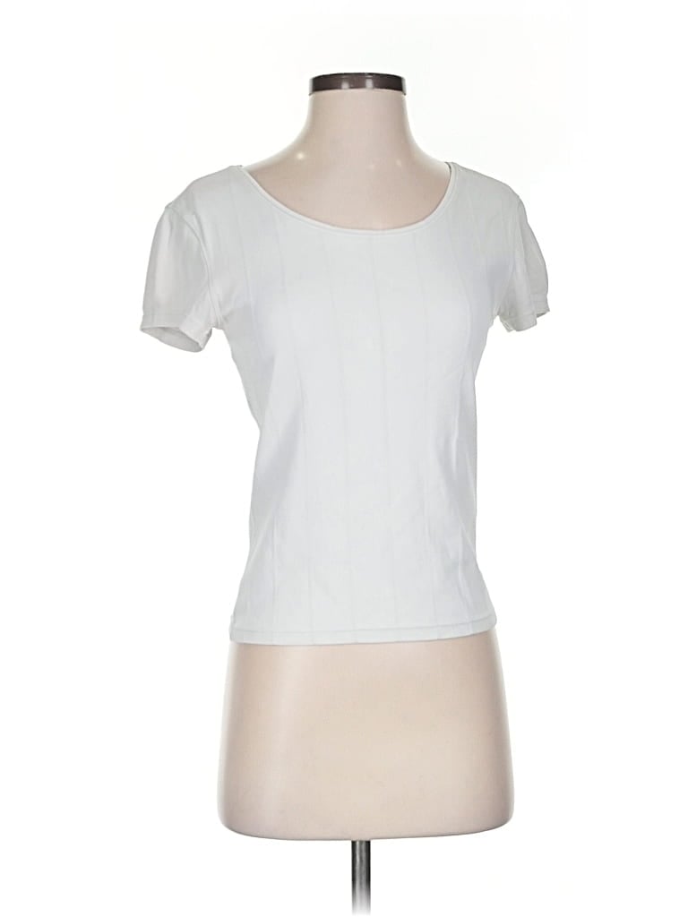 Pre-owned Ann Taylor Short Sleeve T-shirt In White
