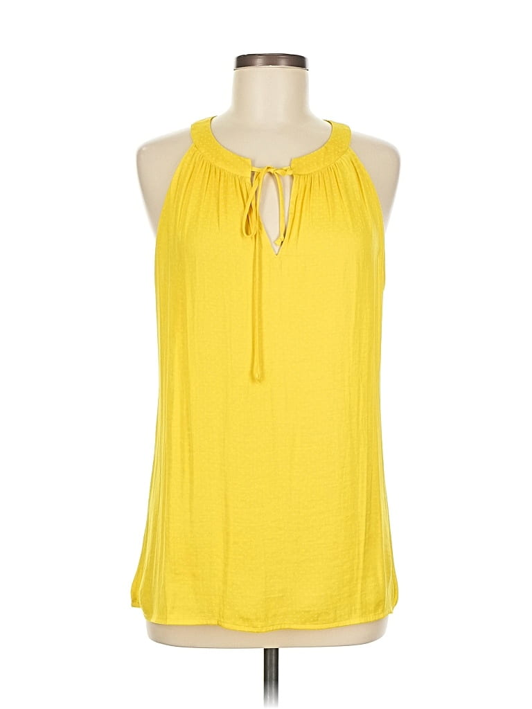Pre-owned Cabi Sleeveless Blouse In Yellow