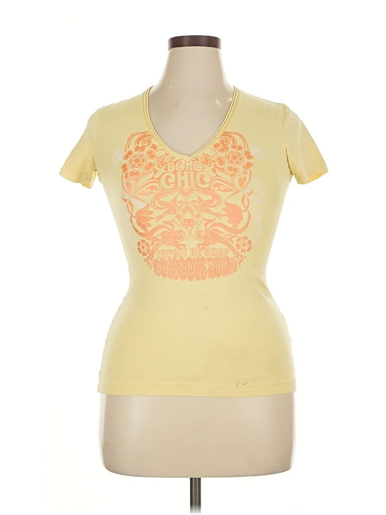 Pre-owned Esprit Short Sleeve T-shirt In Yellow