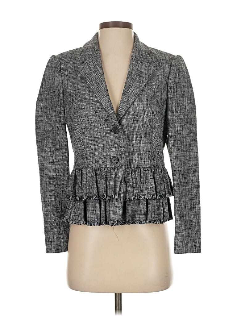 Pre-owned Rebecca Taylor Blazer Jacket In Gray