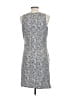 MICHAEL Michael Kors Tweed Silver Cocktail Dress Size L - photo 2