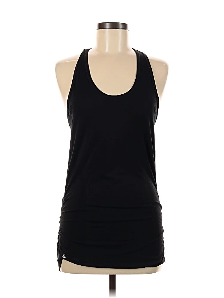 Pre-owned Athleta Tank Top Black Halter Neckline Tops