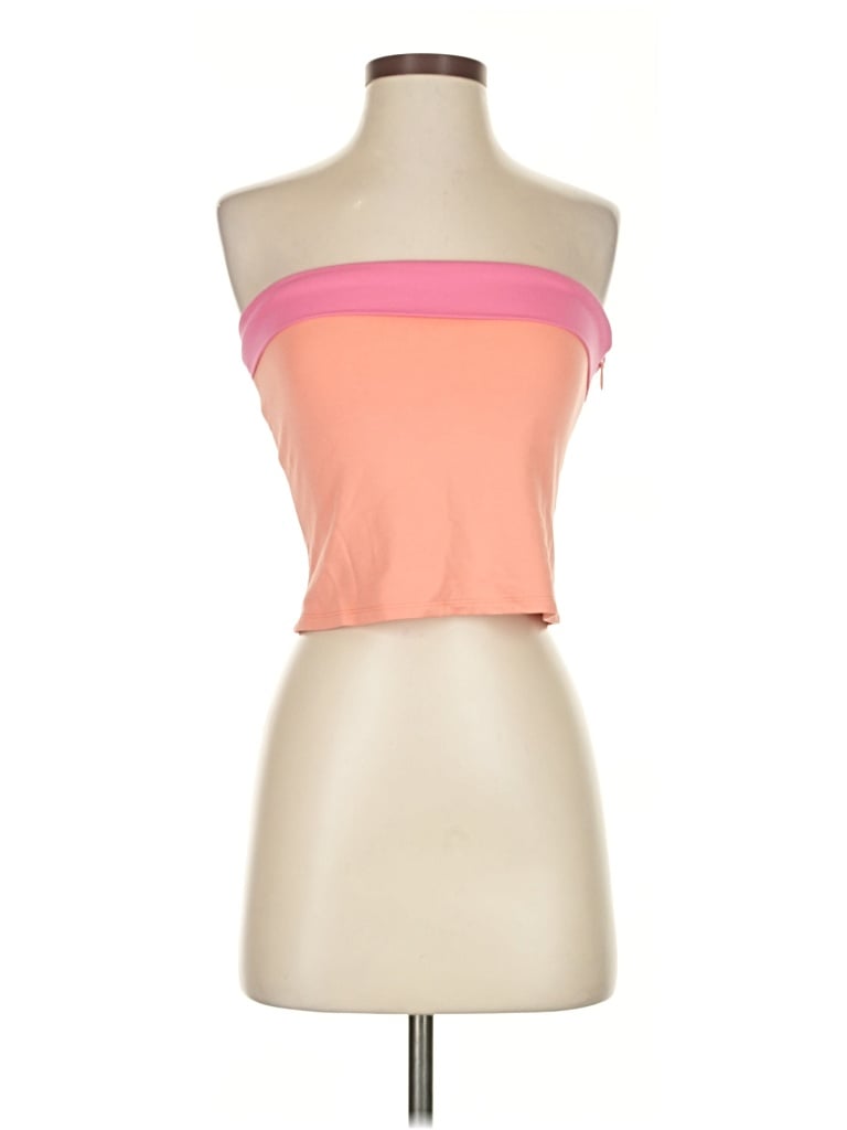 Pre-owned Lovers & Friends Tube Top Pink Strapless Neckline Tops