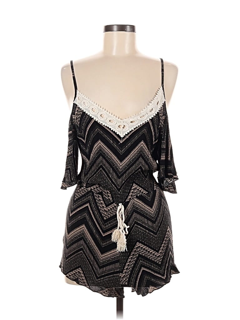 Pre-owned Charlotte Russe Romper In Black