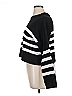 Pink Rose Stripes Black Pullover Sweater Size XL - photo 5