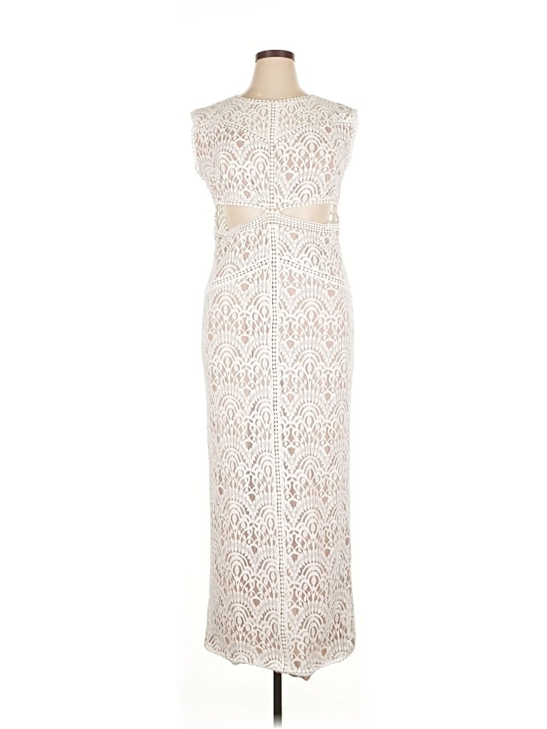 Pre-owned Fashion Nova Cocktail Dress In White