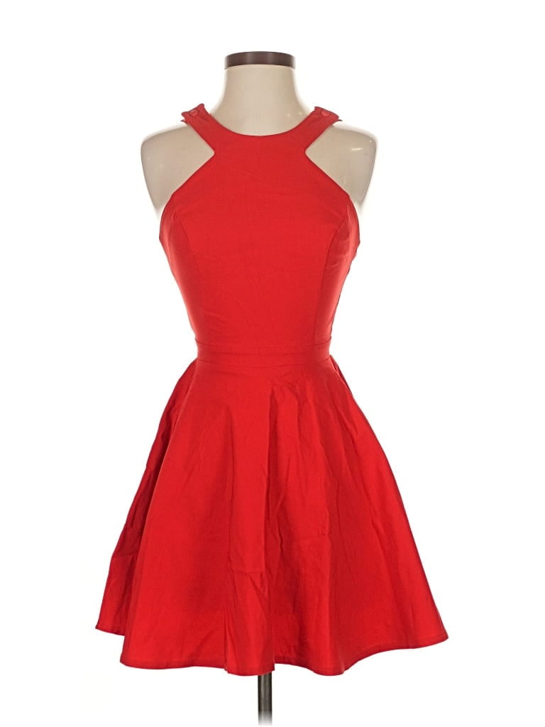 Pre-owned Asos Design Cocktail Dress In Red