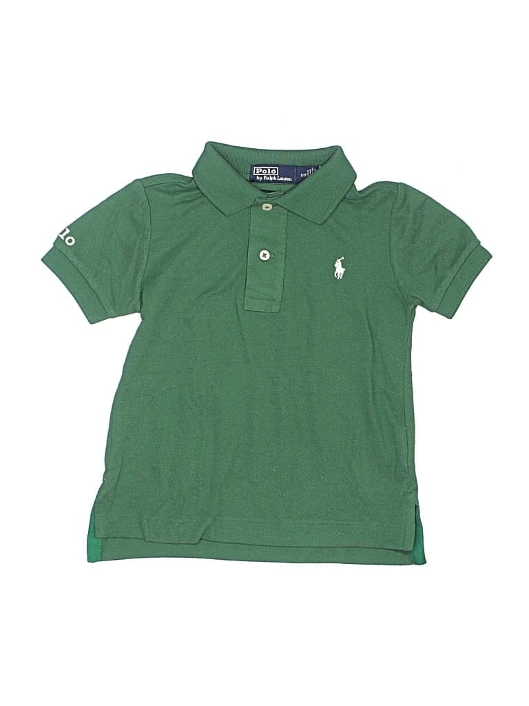 Pre-owned Polo By Ralph Lauren Kids' Short Sleeve Polo In Green