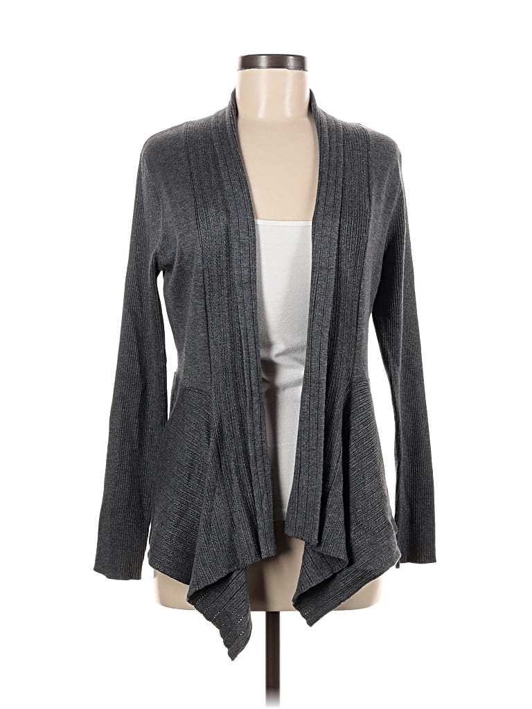 Pre-owned 89th & Madison Cardigan Sweater In Gray