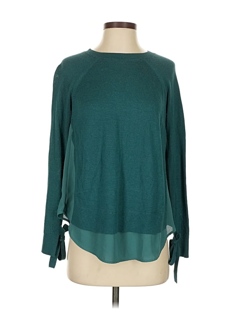 Pre-owned Ann Taylor Loft Pullover Sweater In Blue