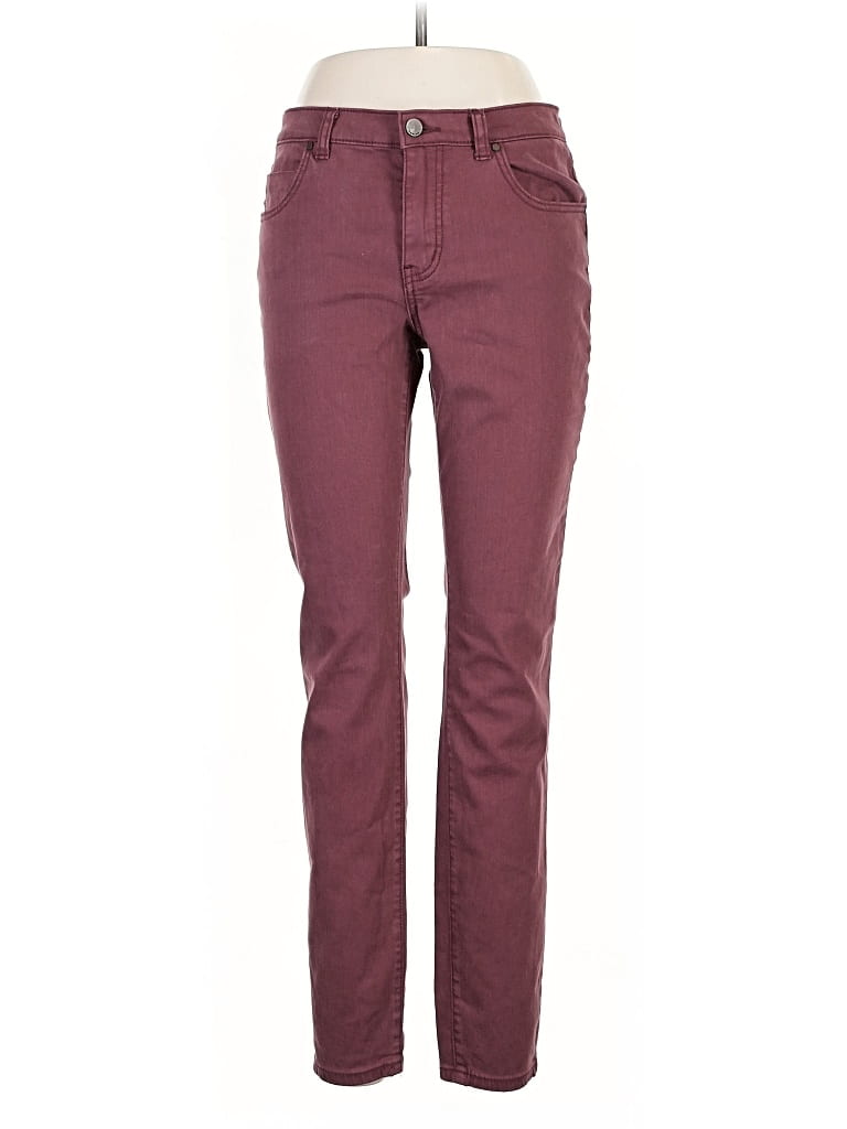 Pre-owned Caslon Jeans In Burgundy