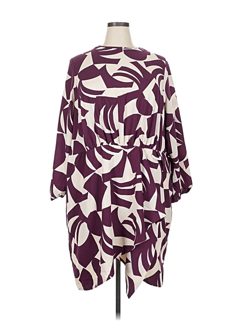 Pre-owned Mng Casual Dress In Purple