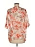 TWO by Vince Camuto 100% Polyester Orange Short Sleeve Blouse Size M - photo 2