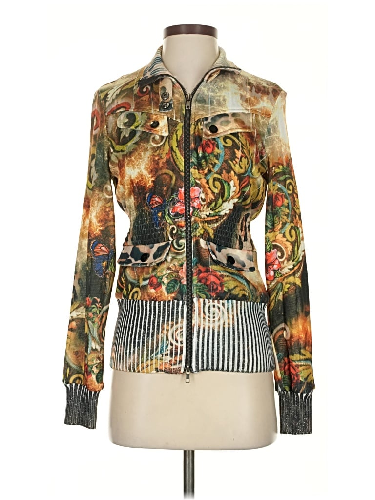 Alberto Makali Cardigan Sweater In Gold