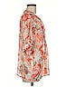 TWO by Vince Camuto 100% Polyester Orange Short Sleeve Blouse Size M - photo 4