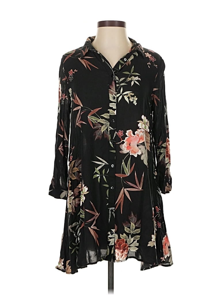 Pre-owned Zara Collection Casual Dress In Black