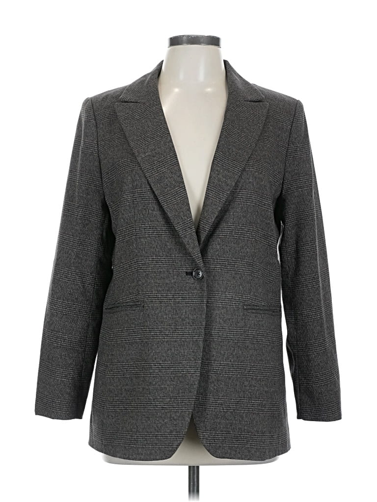 Pre-owned Banana Republic Factory Store Blazer Jacket In Gray
