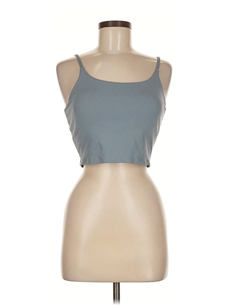 Pre-owned Unbranded Tank Top Blue Strapless Neckline Tops
