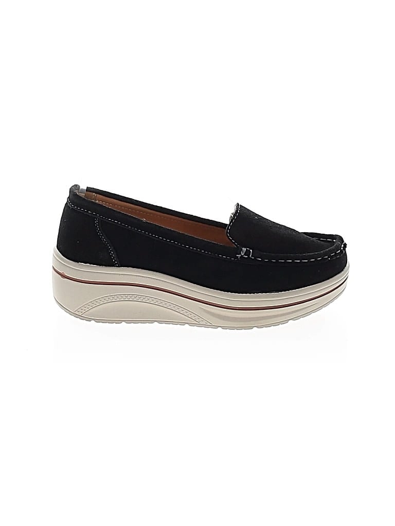 Pre-owned Unbranded Flats In Black