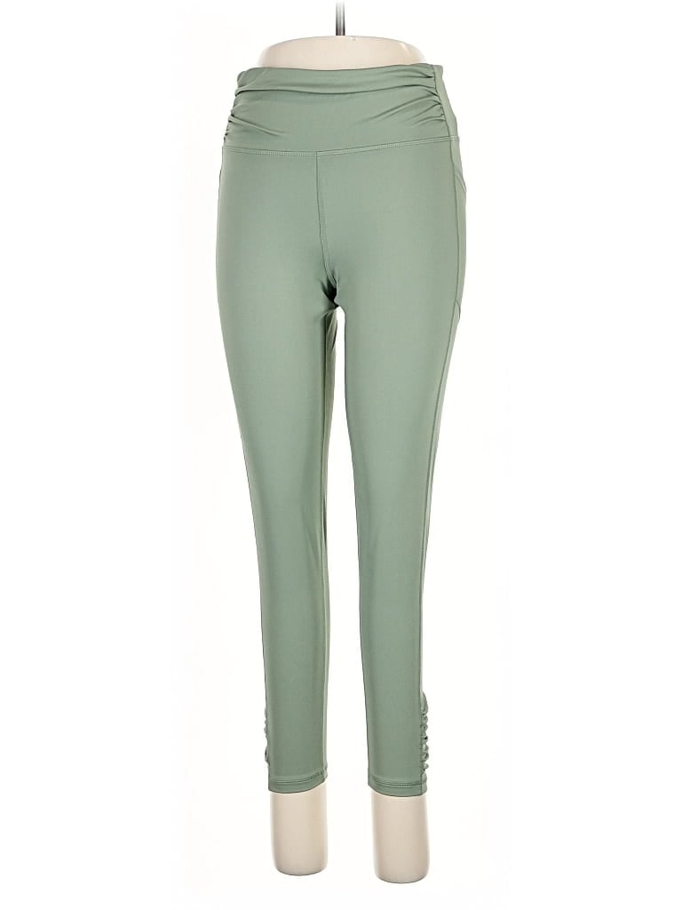 Pre-owned Dkny Sport Active Pants In Green