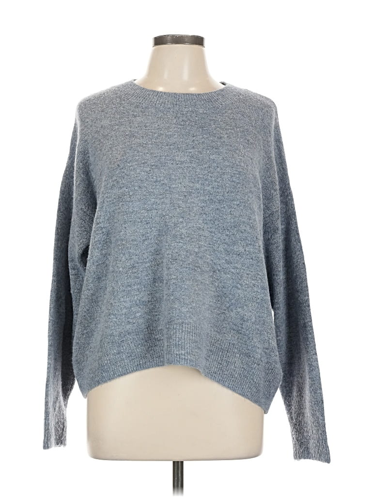 Pre-owned H&m Pullover Sweater In Gray