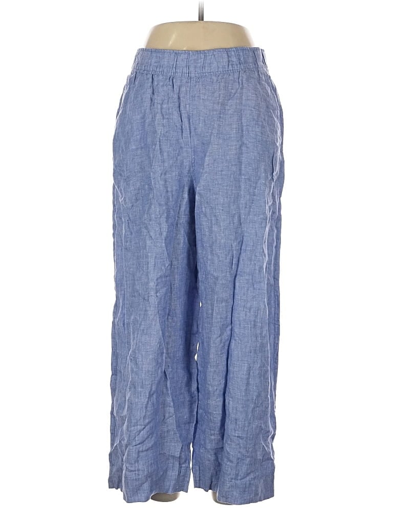 Pre-owned Tahari Linen Pants In Blue