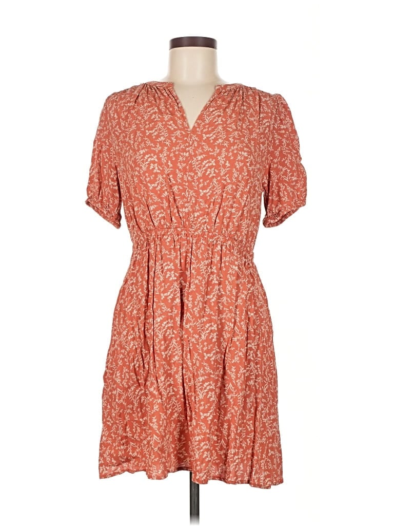 Pre-owned Ann Taylor Loft Outlet Casual Dress In Orange