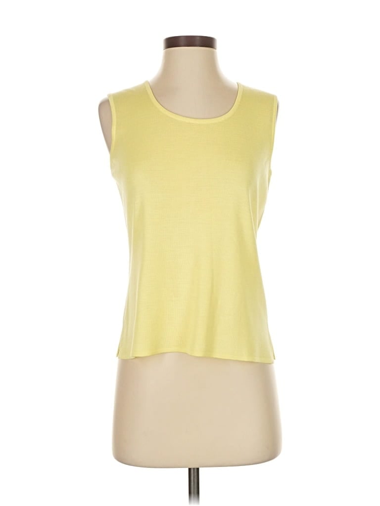 Pre-owned Ming Wang Sleeveless T-shirt In Yellow