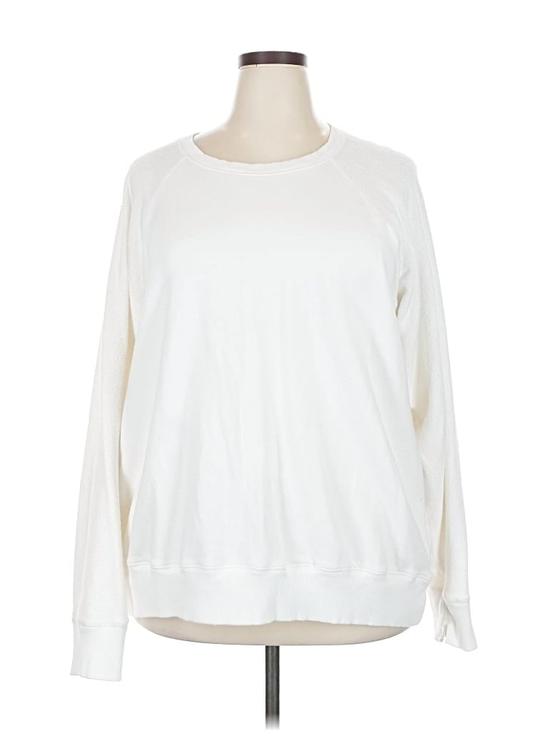 Pre-owned Aerie Sweatshirt In White