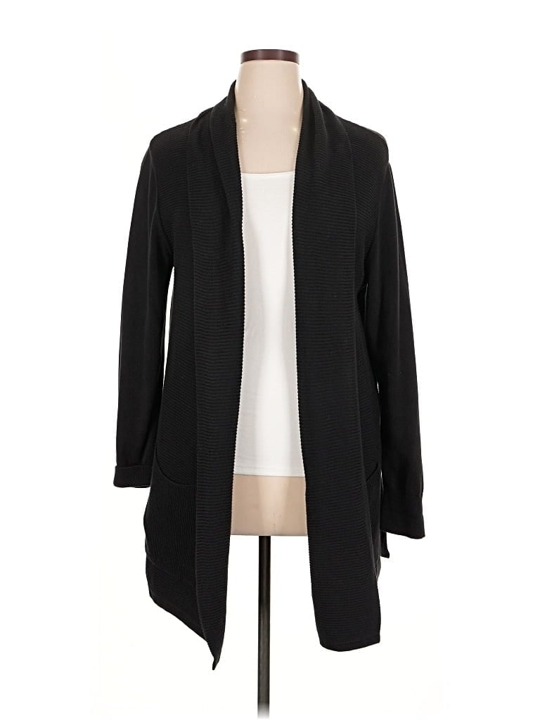 Pre-owned Ann Taylor Factory Cardigan Sweater In Black
