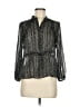 CUE Polka Dots Black 3/4 Sleeve Blouse Size 6 - photo 1