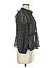 CUE Polka Dots Black 3/4 Sleeve Blouse Size 6 - photo 4