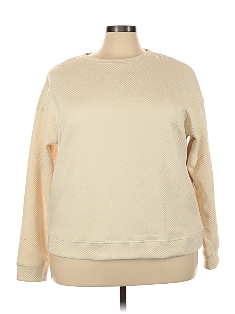 Pre-owned Unbranded Sweatshirt In White