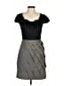 Max and Cleo Gray Cocktail Dress Size 6 - photo 1