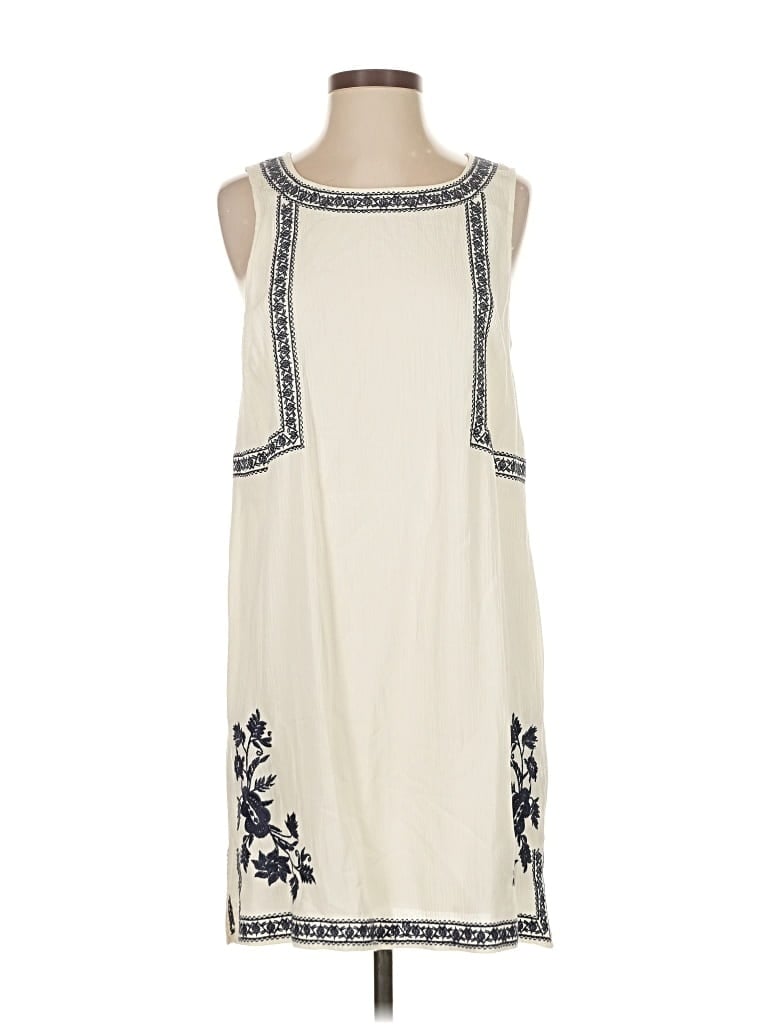 Pre-owned Skies Are Blue Casual Dress In White