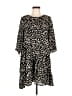 Hayden 100% Polyester Animal Print Black Casual Dress Size M - photo 1