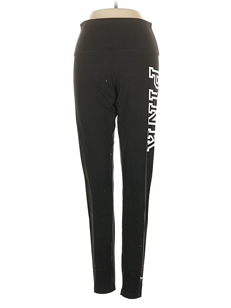 Pre-owned Victoria's Secret Pink Active Pants In Black