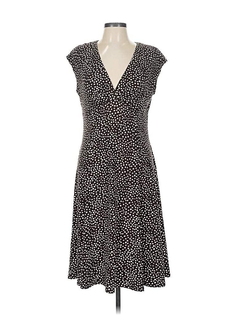 Pre-owned Chaps Casual Dress In Gray