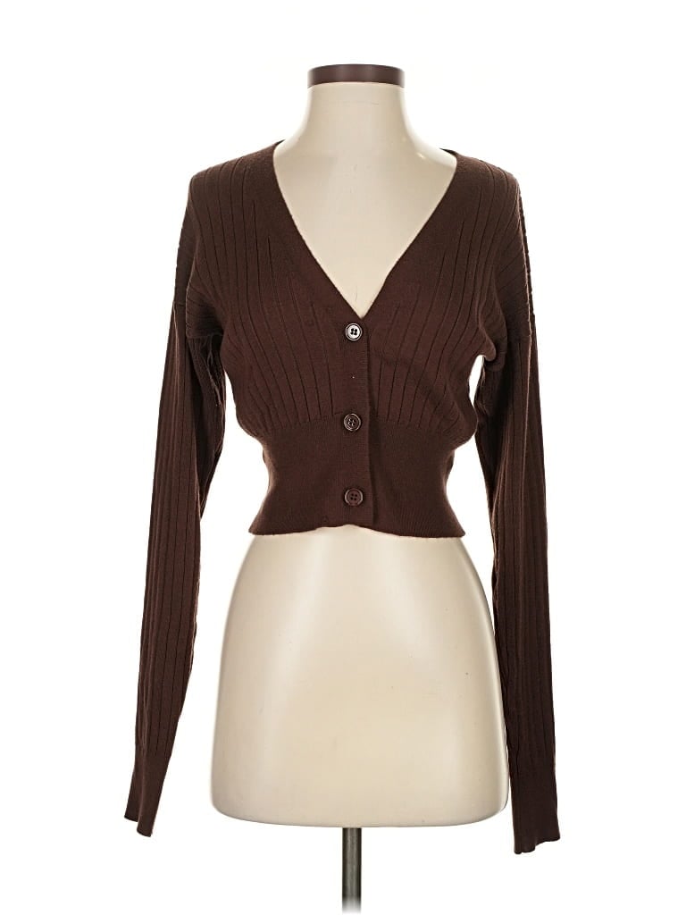 Pre-owned Lulus Cardigan Sweater In Brown