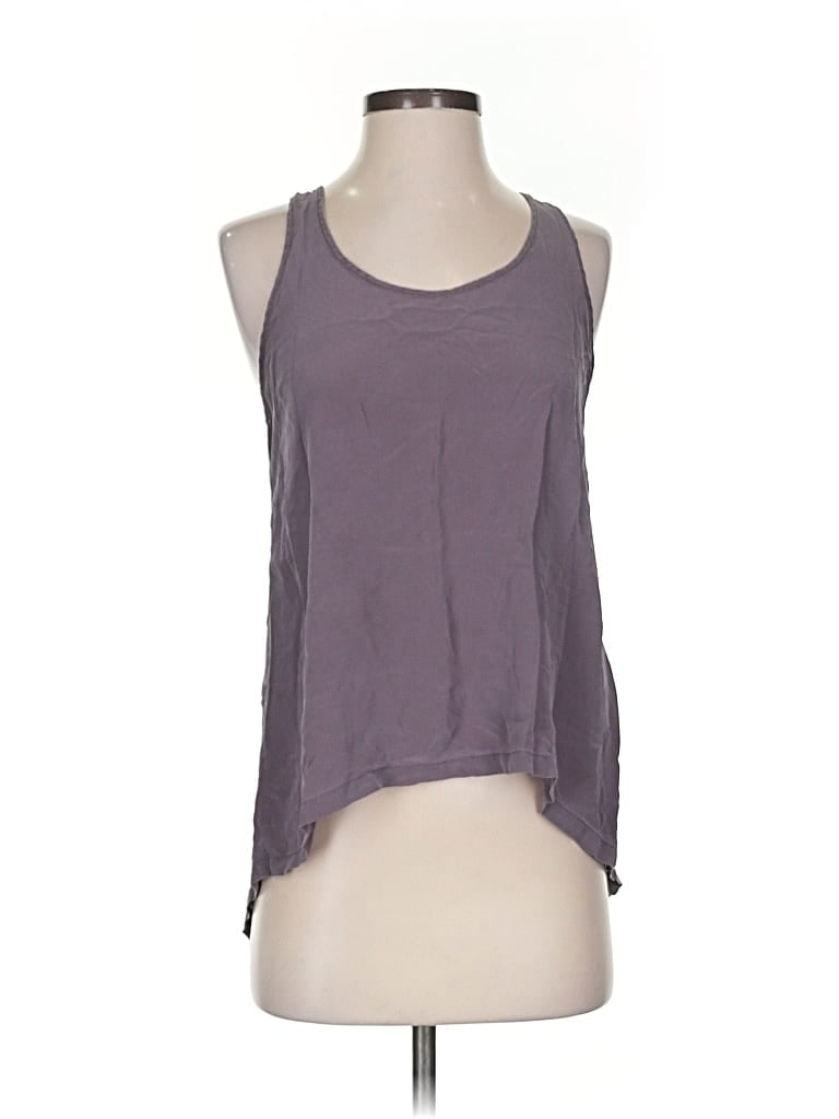 Pre-owned Wilt Sleeveless Silk Top Purple Halter Neckline Tops