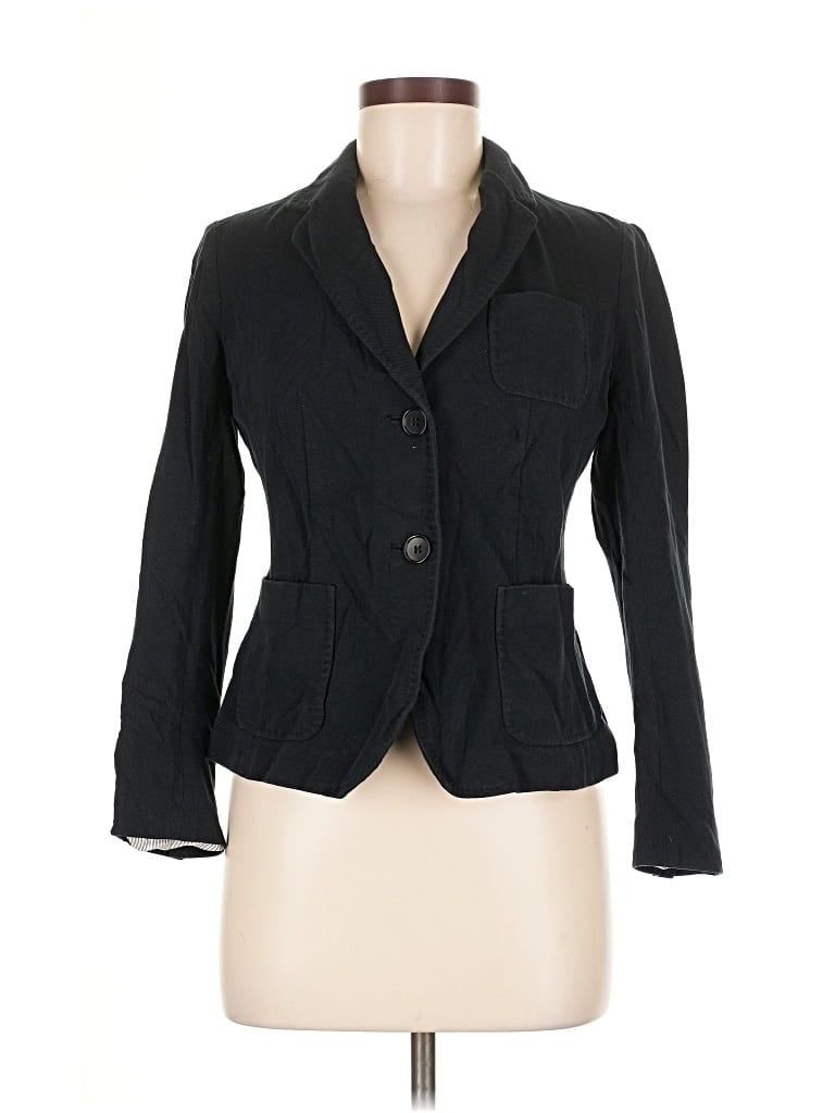Pre-owned Talbots Blazer Jacket In Black