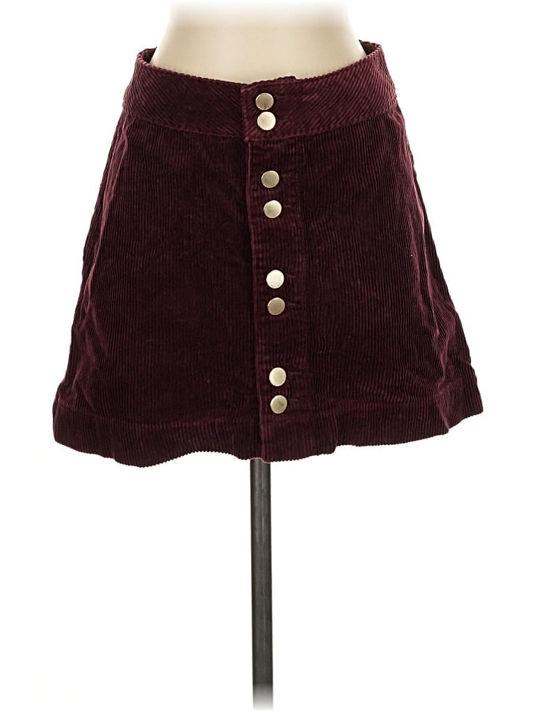 Pre-owned Abercrombie & Fitch Casual Skirt In Burgundy