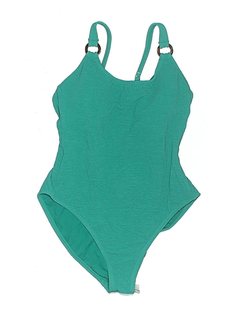 Pre-owned Shade & Shore One Piece Swimsuit In Green