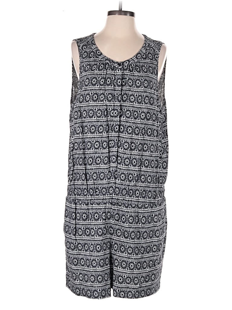 Pre-owned Ann Taylor Loft Romper In Gray