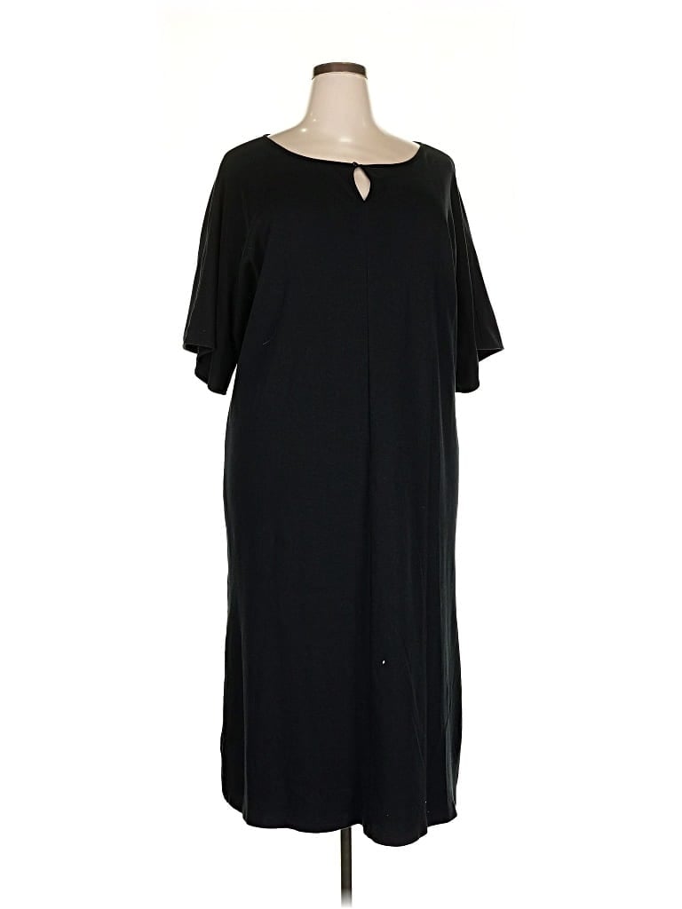 Pre-owned Joan Vass Casual Dress In Black
