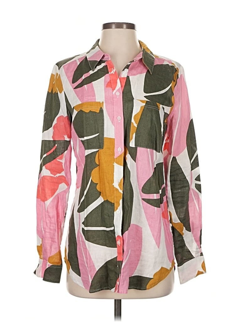 Boden Long Sleeve Blouse In Pink