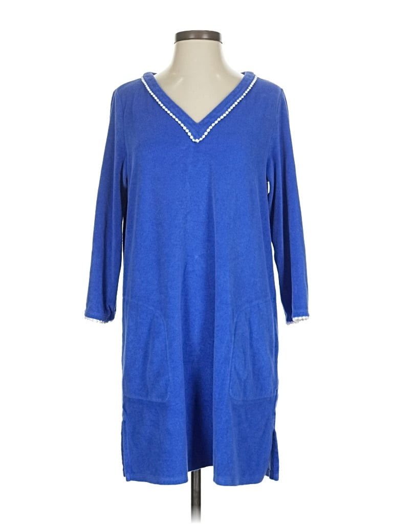 Pre-owned Lands' End Casual Dress In Blue