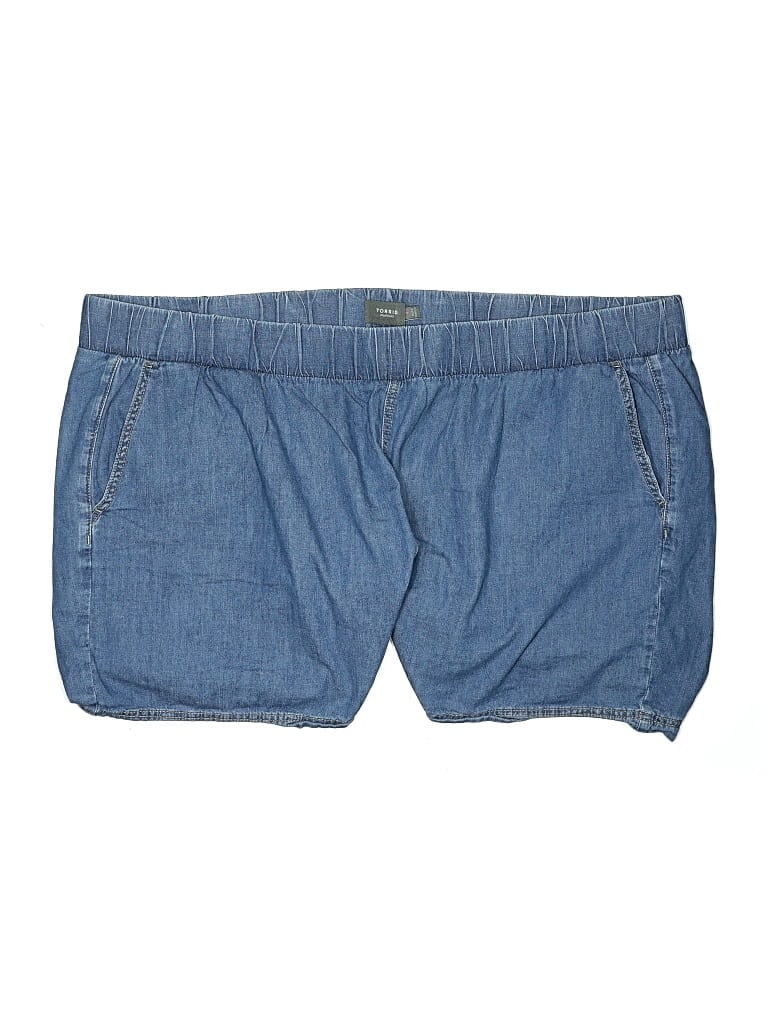 Pre-owned Torrid Denim Shorts In Blue