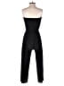 Aqua 100% Polyester Solid Black Jumpsuit Size XS - photo 2