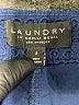 Laundry by Shelli Segal 100% Cotton Chevron-herringbone Blue Shorts Size 2 - photo 3